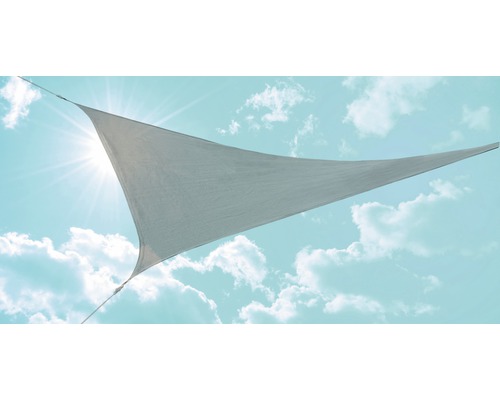 Tieniaca plachta trojuholníková sivá 360x360x360 cm