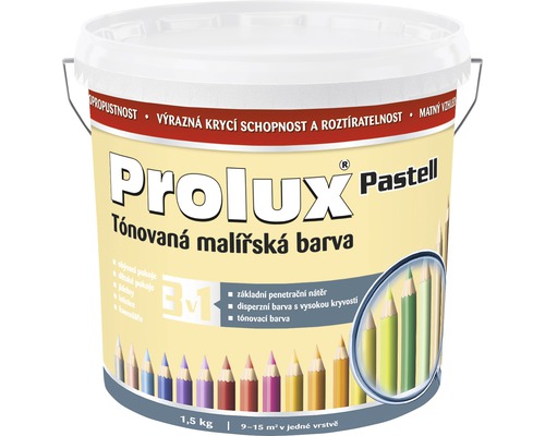 Oteruvzdorná farba na stenu Prolux Pastell žlto-oranžová 1,5 kg