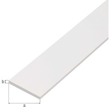 Plochá tyč 20x2 mm, 2 m biely-thumb-1
