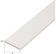 Plochý profil plastový 30x3mm dĺžka 2m biely-thumb-1