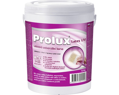 Farba Prolux Latex UNI biela 0,8 kg-0