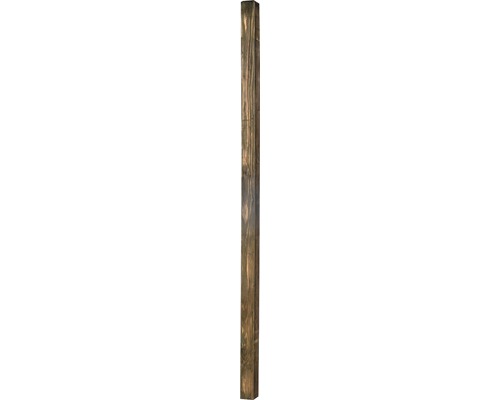 Plotový stĺpik Lafiora pre vŕbový plot 7x7x185 cm borovica morená
