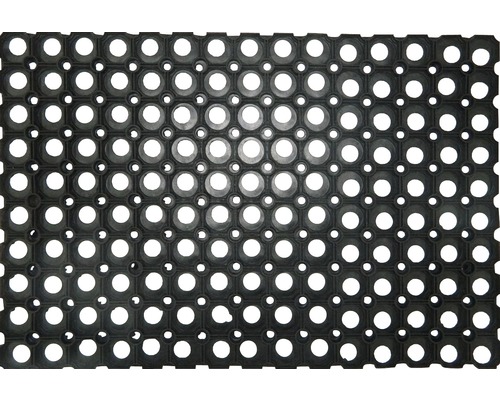 Rohožka pred dvere Domino gumená čierna 100 x 150 cm