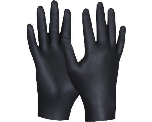 Jednorazové rukavice Gebol Black Nitril veľkosť S, balenie po 80 ks