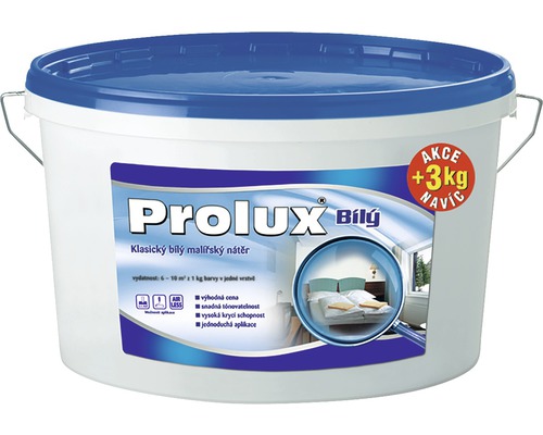 Farba Prolux Biely 15 kg + 3 kg zadarmo-0