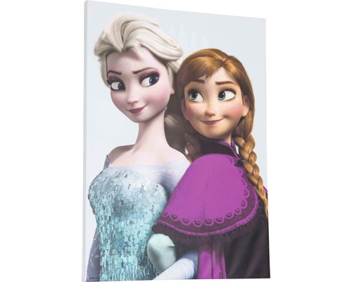 Obraz na plátne Frozen Elsa&Anna 50x70 cm