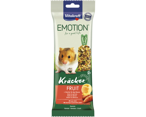 Maškrty pre škrečky Vitakraft Emotion Kräcker s ovocím 2 ks 112 g