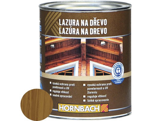 Lazúra na drevo Hornbach 0,75 l dub-0