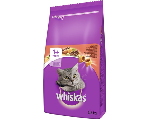 Granule pre mačky Whiskas s hovädzím mäsom 3,8 kg