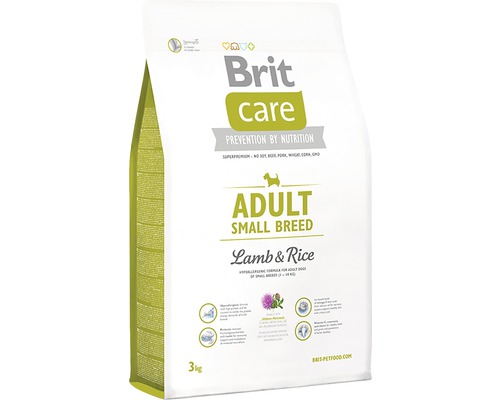 Granule pre psov Brit Care Superpremium Adult Small Breed Lamb & Rice 3 kg-0