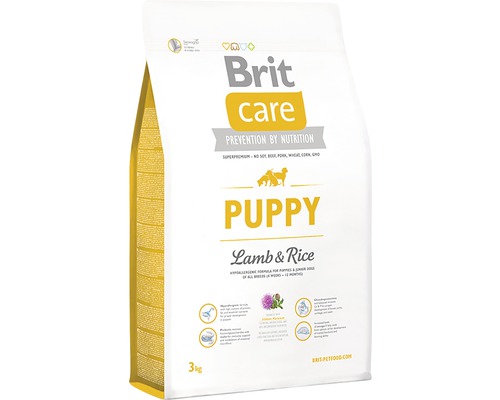 Granule pre psov Brit Care Superpremium Puppy Lamb & Rice 3 kg