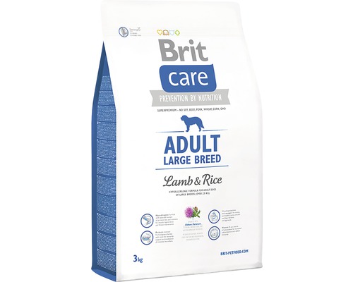 Granule pre psov Brit Care Superpremium Adult Large Breed Lamb & Rice 3 kg-0