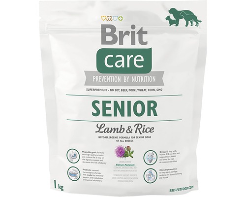 Granule pre psov Brit Care Superpremium Senior Lamb & Rice 1 kg