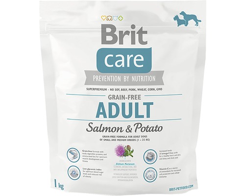 Granule pre psov Brit Care Superpremium Adult Salmon & Potato 1 kg