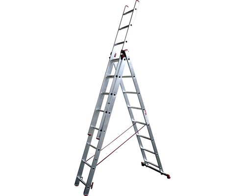 Hliníkový rebrík ALVE Helper 3x8 priečok typ 6608