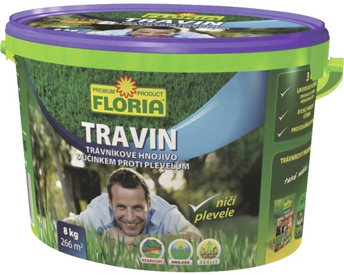Trávníkové hnojivo Floria Travin 8 kg