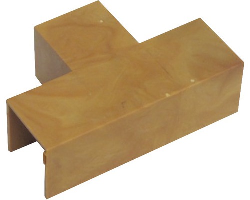 Ukončovací profil odbočný svetlé drevo 18x18 mm