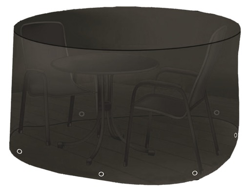 Ochranný kryt pre sadu záhradného nábytku Ø 200 cm, v. 80 cm čierny