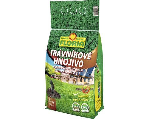 Trávnikové hnojivo s odpudzujúcimi účinkami proti krtom Agro 2,5 kg