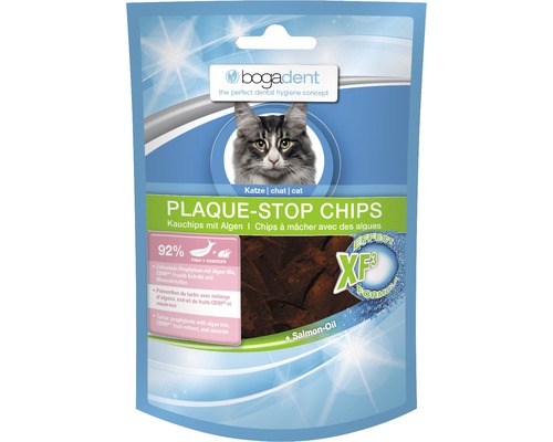 Doplnok stravy pre mačky Bogadent Plaque-Stop Chips 100 g
