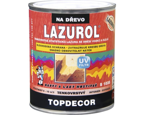 Lazurol TOPDECOR S1035 T64 buk 0,75L