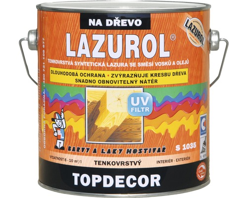 Lazurol TOPDECOR S1035 T80 mahagón 2,5 L