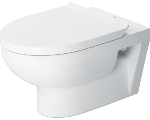 Závesné WC set DURAVIT DuraStyle otvorený splachovací kruh biela vč. WC dosky 45620900