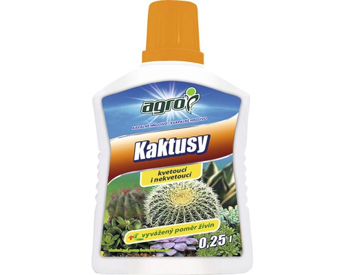 Kvapalné hnojivo pre kaktusy Agro 0,25 l