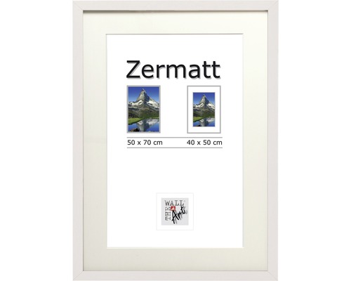 Fotorámik drevený, Zermatt, biely 50x70 cm-0